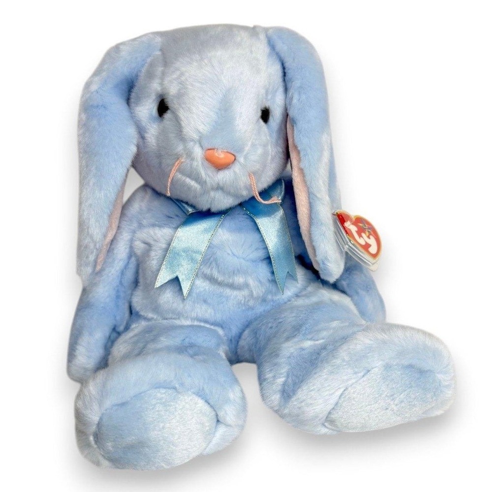 Flippity the Bunny | Baby Blue Bunny Love | Mint Heart Tag TY Beanie Buddy